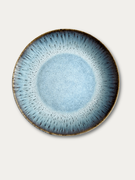 Imagem de Prato Raso azul Sarapintado