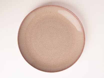 Imagem de Prato Sobremesa Rosa com Pintas